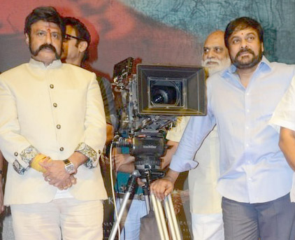 bala krishna,chiranjevi,bala krishna 100 movie,chiru 150th film,balayya,chiru  బాలయ్య తేల్చేశాడు చిరు వాయిదా వేస్తున్నాడు.